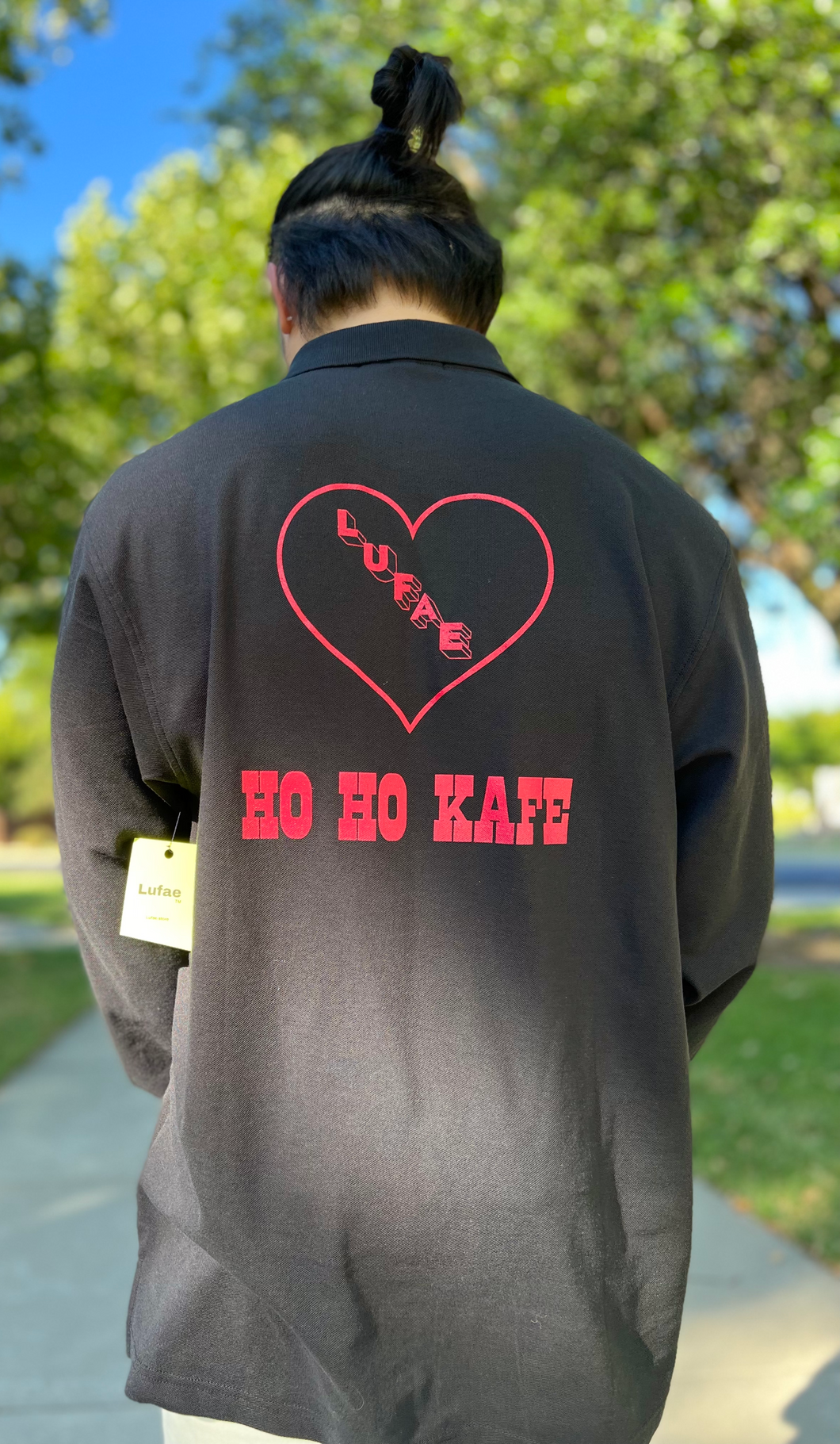 Lufae Shirt, Ho Ho Kafe, Polo Long Sleeve