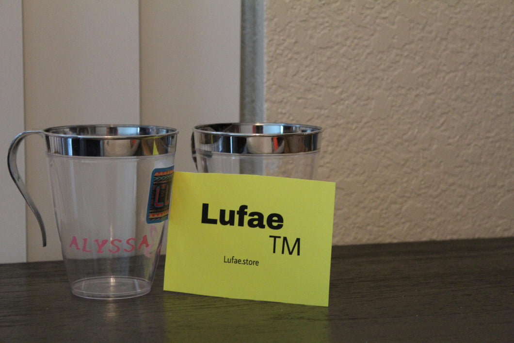 Lufae Name, Personalized Plastic Cups